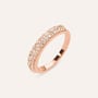 Anello Fascia Lady Phantasya Acciaio Rosa Cristallo