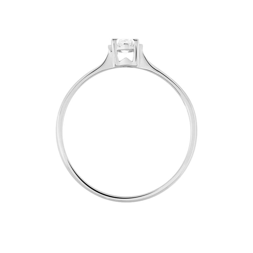 Anello Solitario Diamazing Oro Bianco Diamante Tondo - Anelli con Pietre Donna | Stroili