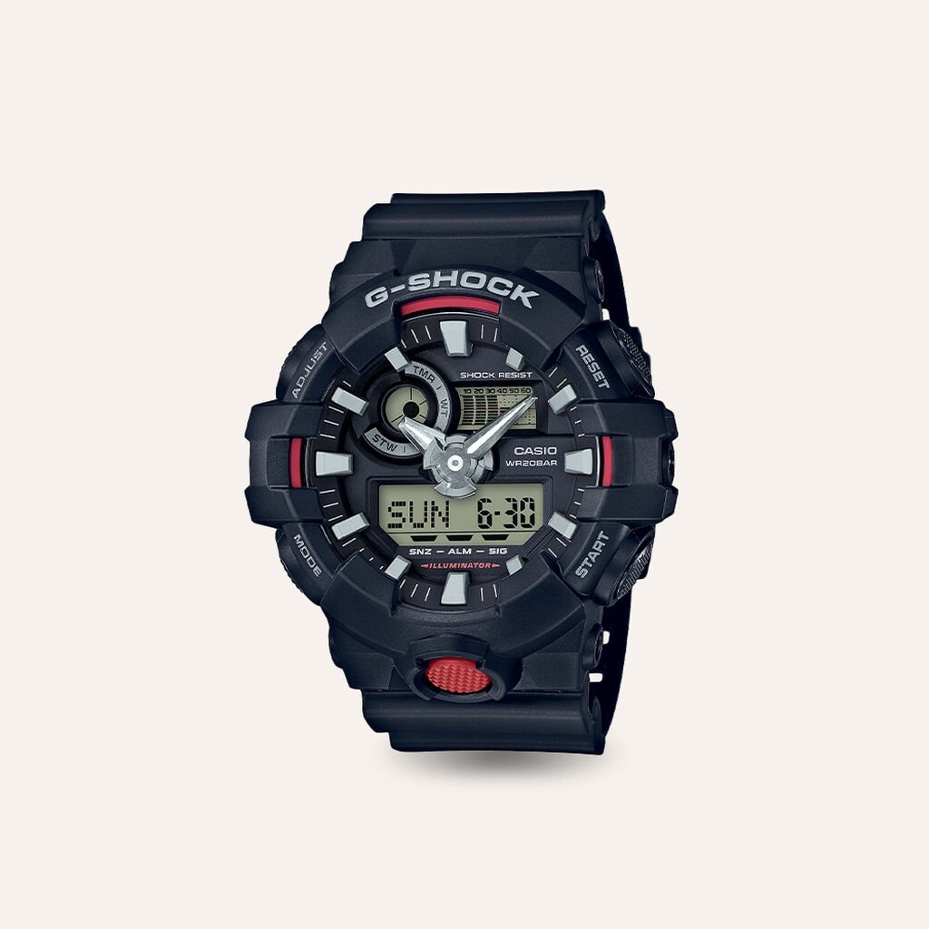 Orologio Cronografo Uomo Casio G-Shock quadrante nero GA-700-1AER-RE21