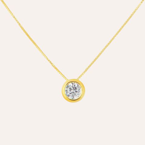 Collana Punto Luce Claire Oro Giallo Cubic Zirconia - Collane Punto Luce Donna | Stroili
