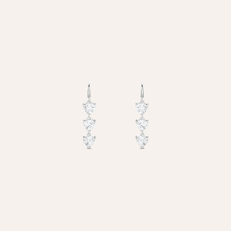 Orecchini Pendenti Claire Oro Bianco Cubic Zirconia - Orecchini Pendenti Donna | Stroili