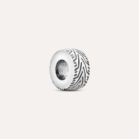 Bead Essential Code Acciaio Bicolore Bianco / Nero - Beads Uomo | Stroili