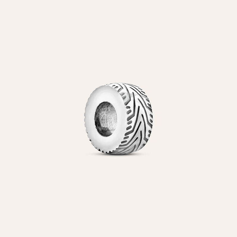 Bead Essential Code Acciaio Bicolore Bianco / Nero - Beads Uomo | Stroili