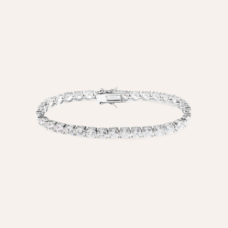 Bracciale Tennis Silver Elegance Argento Rodiato Cubic Zirconia - Bracciali Tennis Donna | Stroili