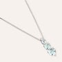 Collana Trilogy Acquamarina Oro Bianco Acquamarina Diamante