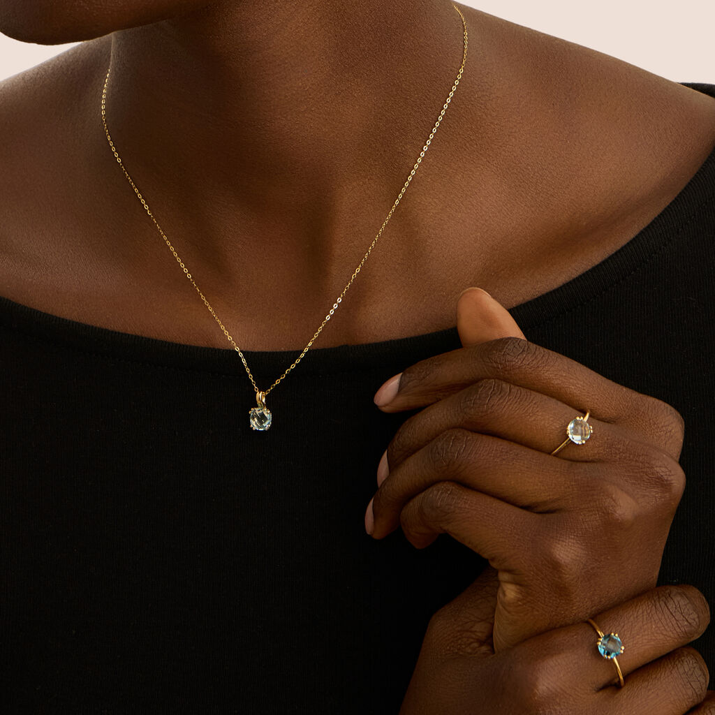 Collana Punto Luce Amélie Oro Giallo Topazio