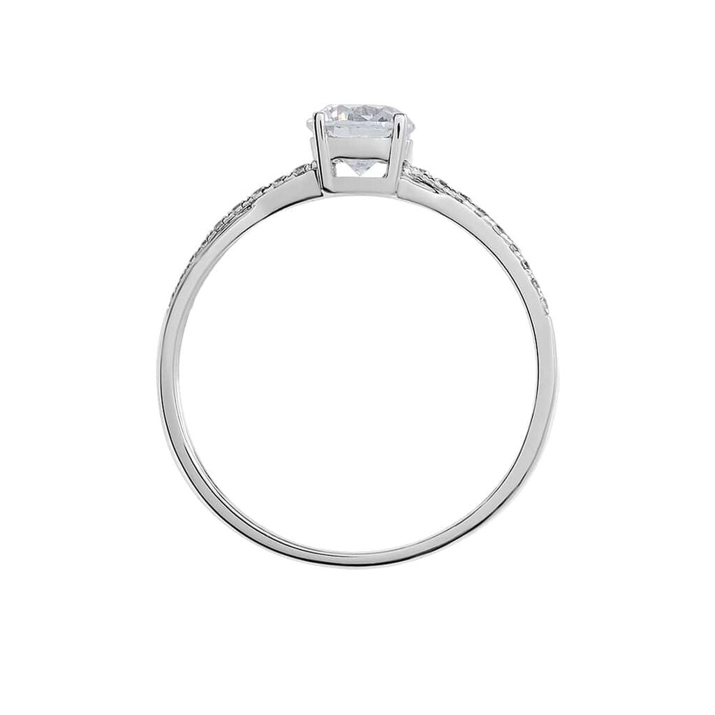 Anello Solitario Claire Oro Bianco Cubic Zirconia - Anelli con Pietre Donna | Stroili