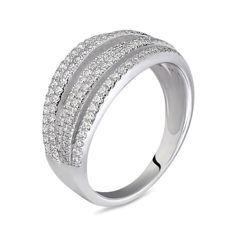 Anello Fantasia Silver Shine Argento Rodiato Cubic Zirconia - Anelli con Pietre Donna | Stroili