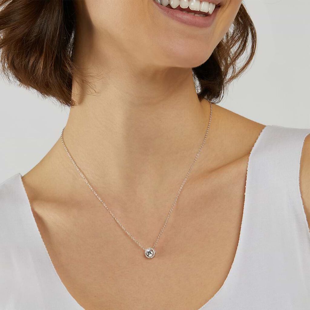 Collana Punto Luce Silver Elegance Argento Rodiato Cubic Zirconia - Collane Punto Luce Donna | Stroili
