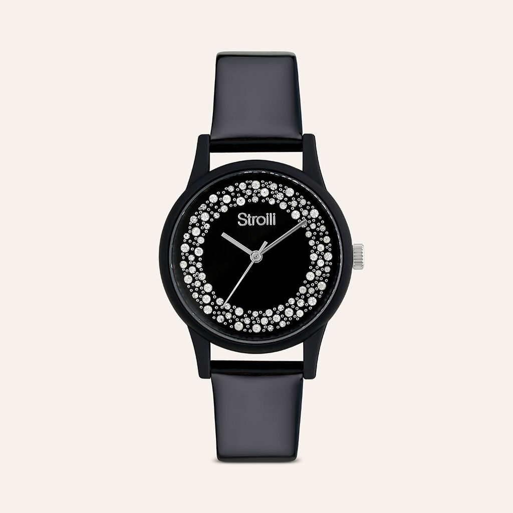 Stroili Orologio Donna So Fancy Harbin – Cinturino In Silicone Rosa Con Cristalli – Quadrante 33 Mm – Impermeabile 5 ATM