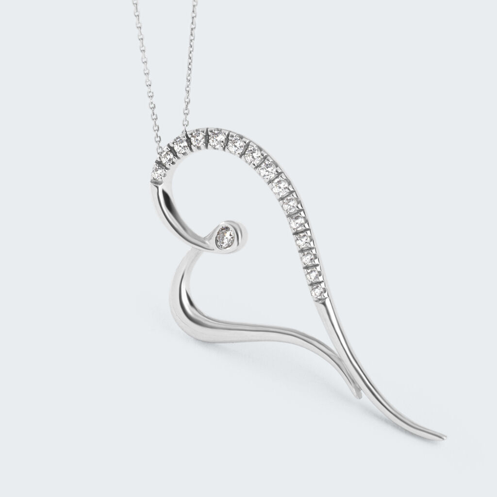Collana Claire Oro Bianco Cubic Zirconia - Collane Donna | Stroili