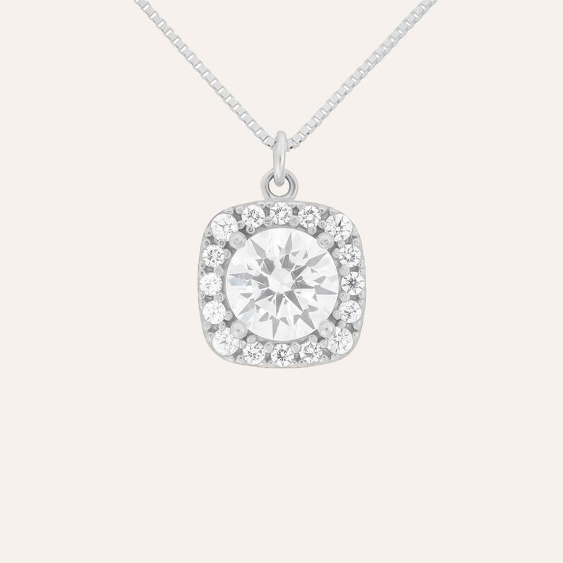 Collana Punto Luce Claire Oro Bianco Cubic Zirconia - Collane Punto Luce Donna | Stroili