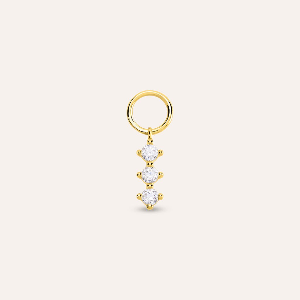 Charm Trilogy Toujours Oro Giallo Cubic Zirconia - Orecchini Componibili Donna | Stroili