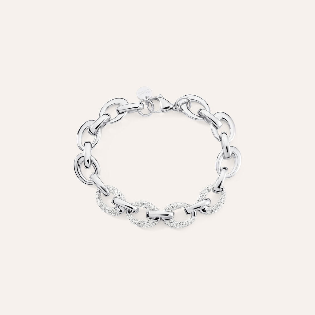 Bracciale Catena Lady Phantasya Acciaio Cristallo - Bracciali Donna | Stroili