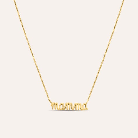 Collana Mamma Silver Collection Argento Dorato - Collane Donna | Stroili