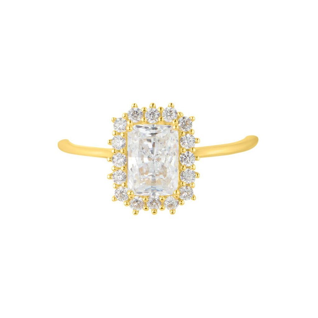 Anello Solitario Claire Oro Giallo Cubic Zirconia - Anelli con Pietre Donna | Stroili
