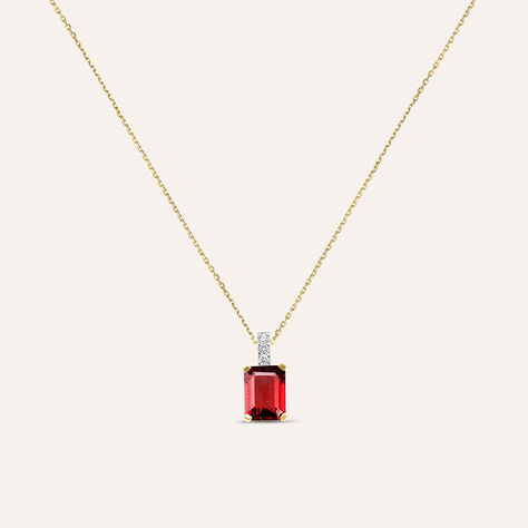 Collana Jasmine Oro Giallo Rodolite Diamante - Collane Donna | Stroili
