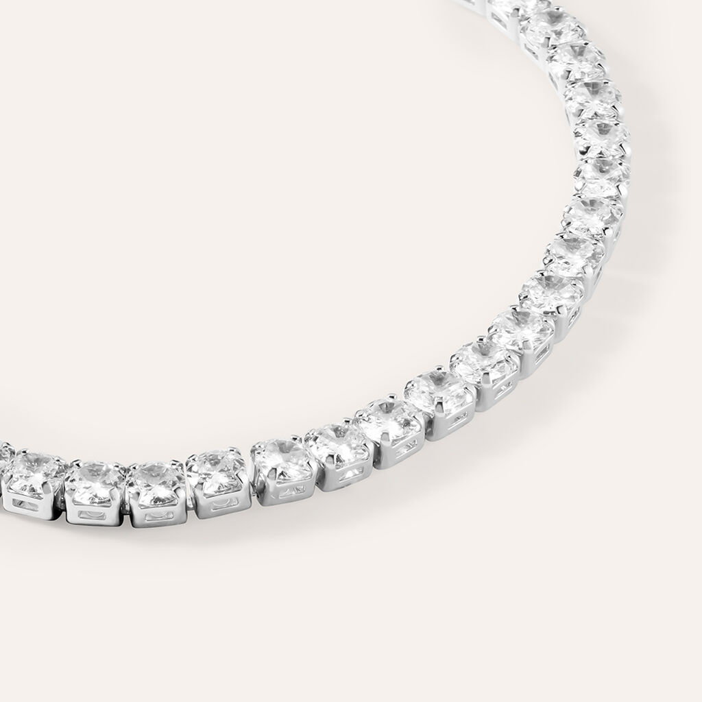 Bracciale Tennis Romantic Shine Metallo Cristallo