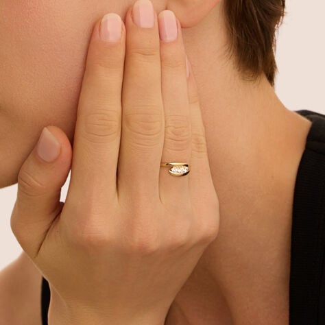 Anello Trilogy Claire Oro Giallo Cubic Zirconia - Anelli con Pietre Donna | Stroili