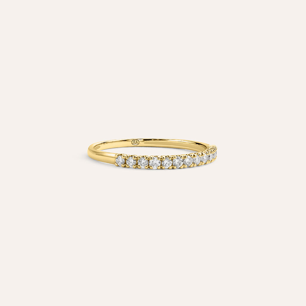 Anello Semi-eternity Diamade Glam Oro Giallo Diamante Lab-Grown - Anelli con Pietre Donna | Stroili