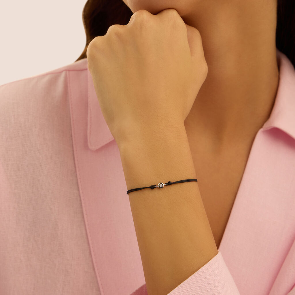 Bracciale Punto Luce Silver Diamonds Argento Rodiato Diamante Lab-Grown