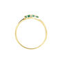 Anello Trilogy Charlotte Oro Giallo Smeraldo Diamante