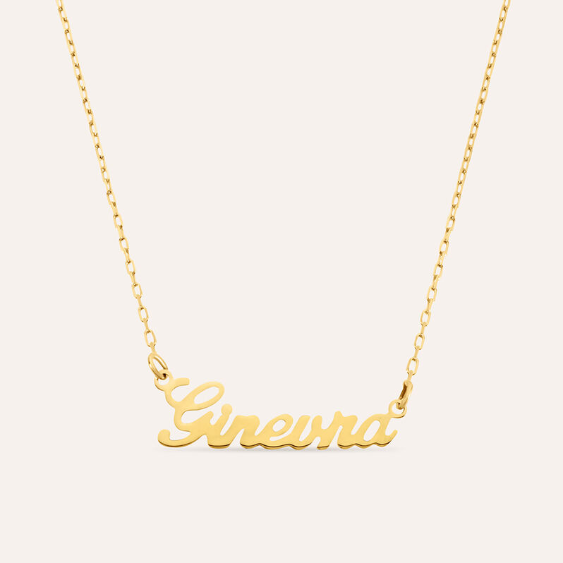 Collana Ginevra Gold Names Oro Giallo - Collane Unisex | Stroili