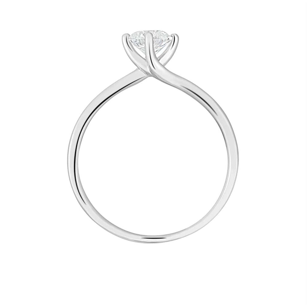 Anello Solitario Valentino Diamade Oro Bianco Diamante Lab-Grown - Anelli con Pietre Donna | Stroili