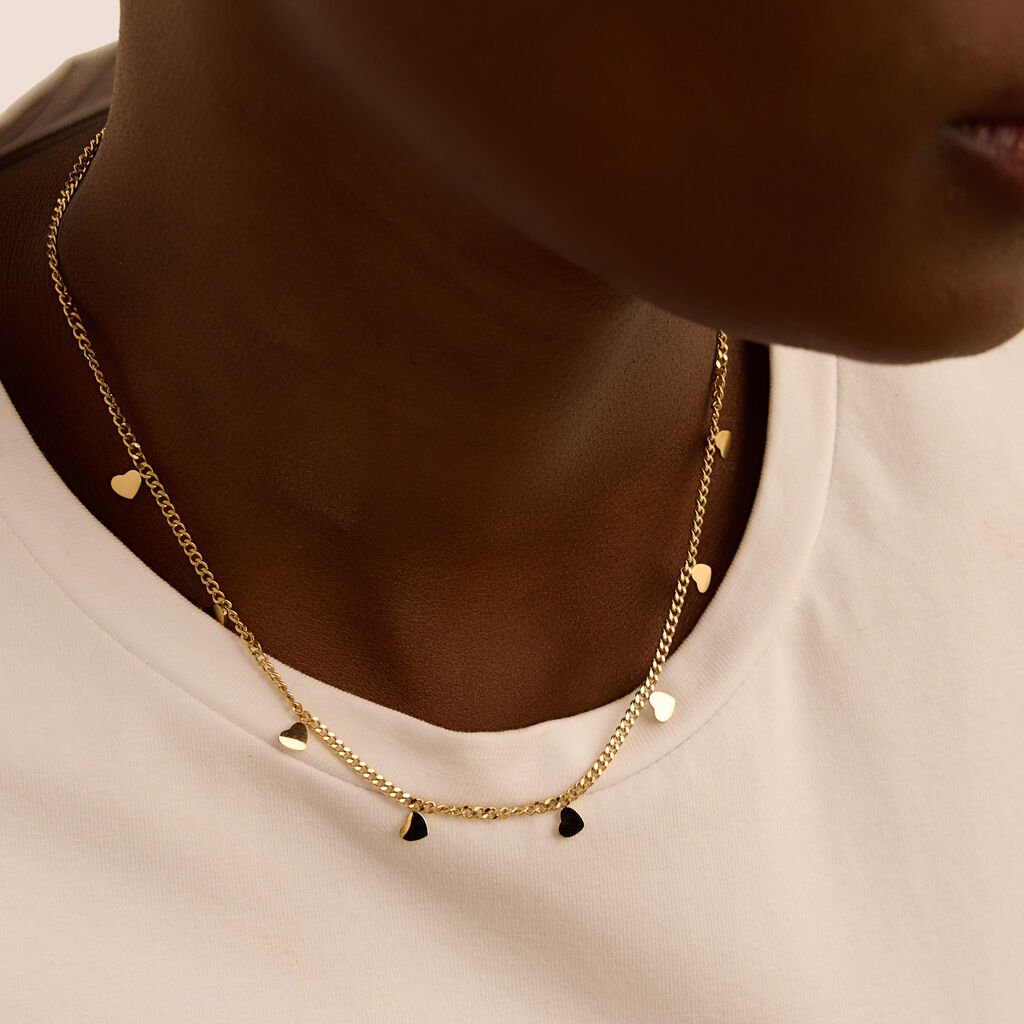 Collana Radiance Acciaio Dorato