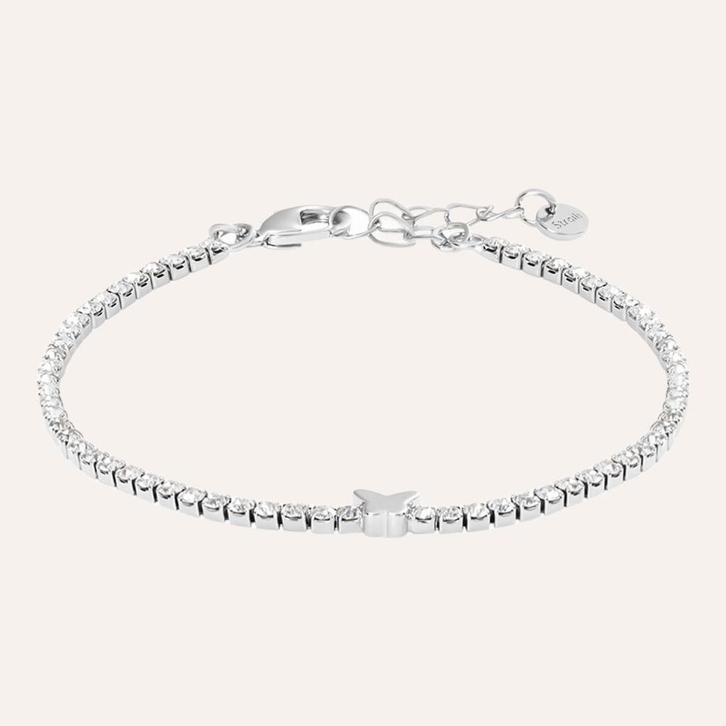 Bracciale Tennis Romantic Shine Metallo Cristallo