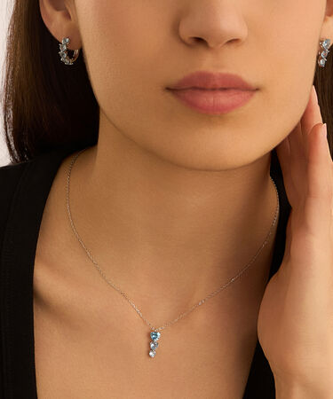 Collana Trilogy Silver Rainbow Argento Rodiato Cubic Zirconia