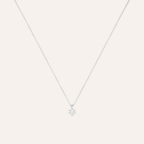 Collana Punto Luce Claire Oro Bianco Cubic Zirconia - Collane Punto Luce Donna | Stroili