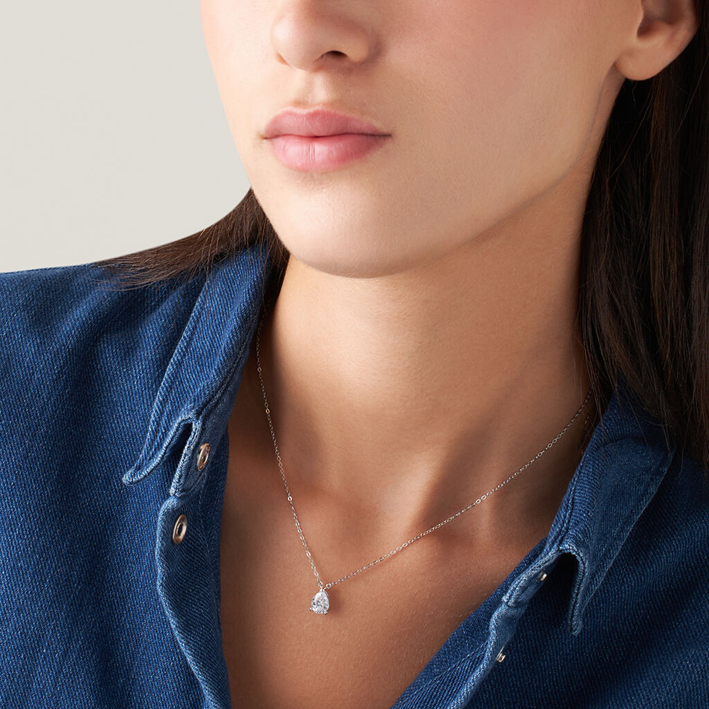 Collana Punto Luce Silver Elegance Argento Rodiato Cubic Zirconia - Collane Punto Luce Donna | Stroili