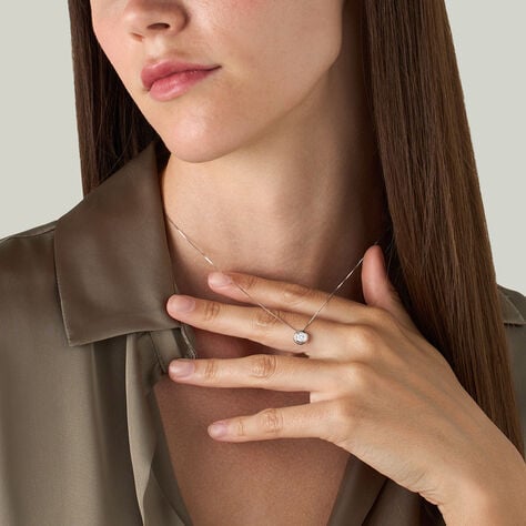 Collana Punto Luce Firmamenti Oro Bianco Diamante - Collane Punto Luce Donna | Stroili