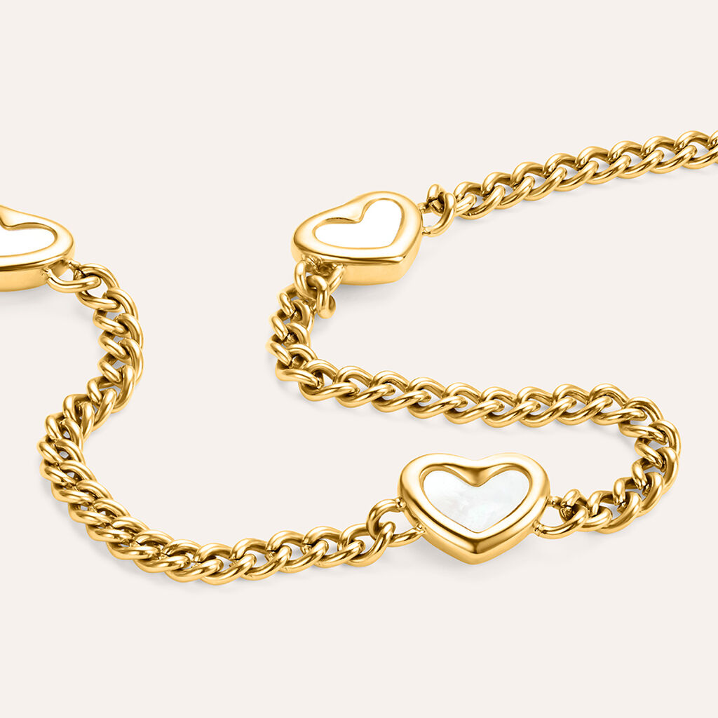 Collana Lady Code Acciaio Dorato Madreperla - Collane Donna | Stroili
