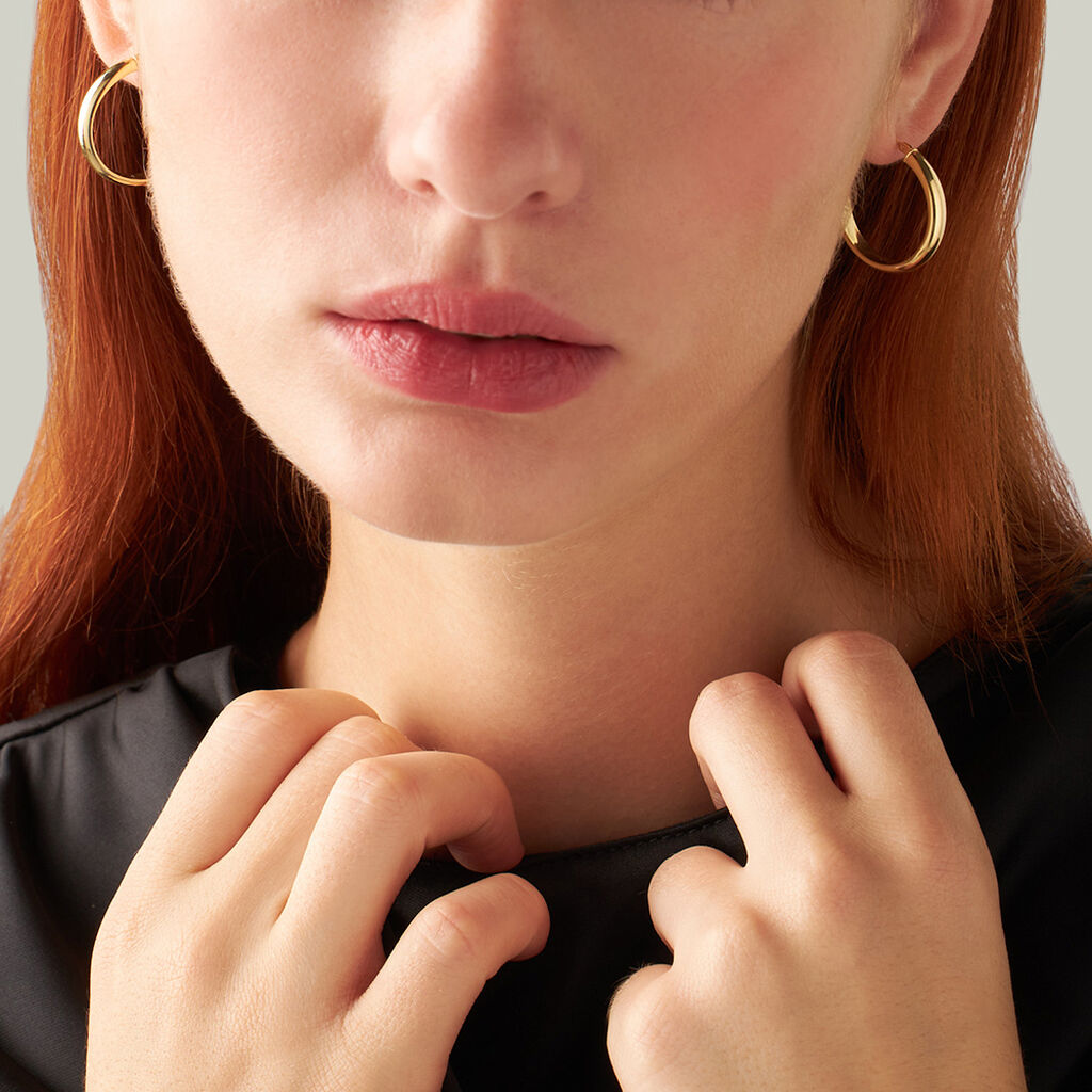 Orecchini A Cerchio Toujours Oro Giallo - Orecchini a Cerchio Donna | Stroili