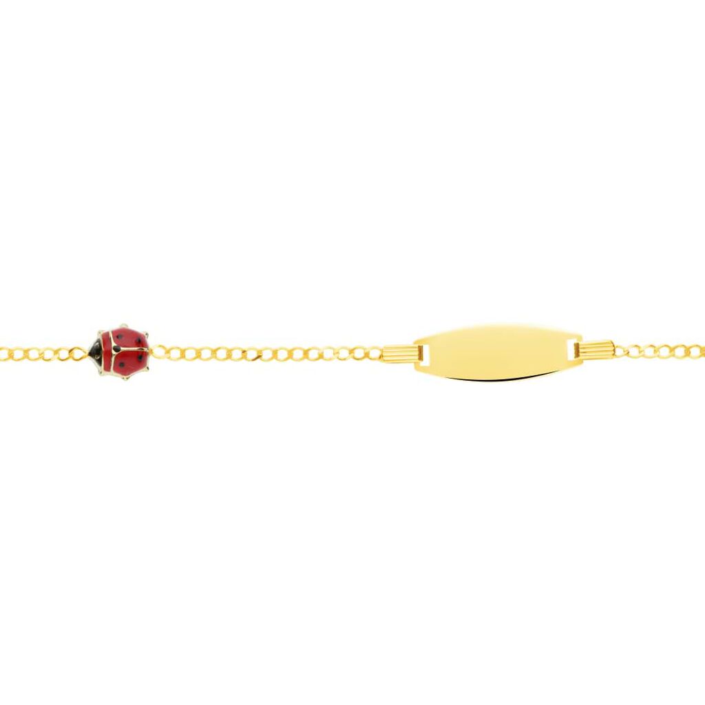 Bracciale Con Targhetta Holy Oro Giallo - Bracciali con Incisione Bambino | Stroili