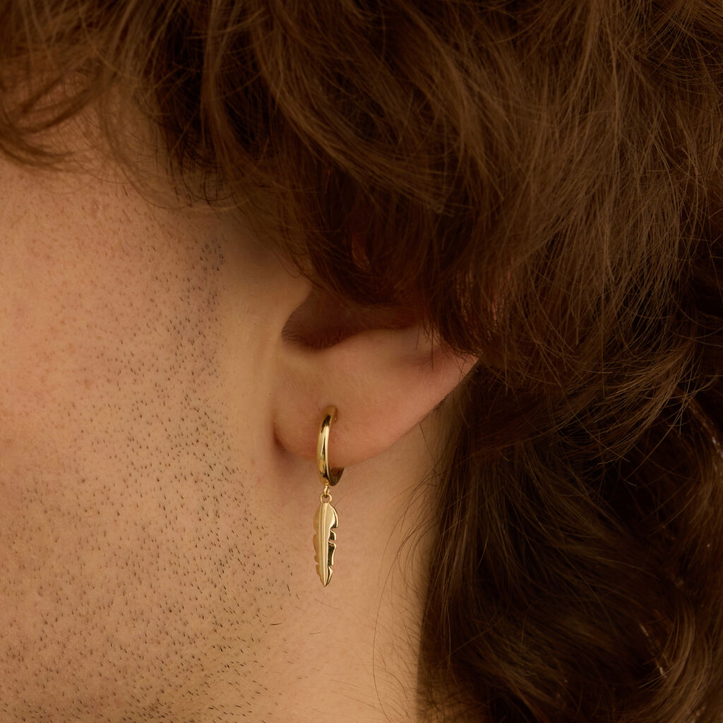 Mono Orecchino A Cerchio L'homme Or Oro Giallo