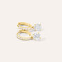 Orecchini A Cerchio Toujours Oro Giallo Cubic Zirconia