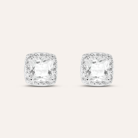 Orecchini Lobo Silver Elegance Argento Rodiato Cubic Zirconia - Orecchini a Lobo Donna | Stroili