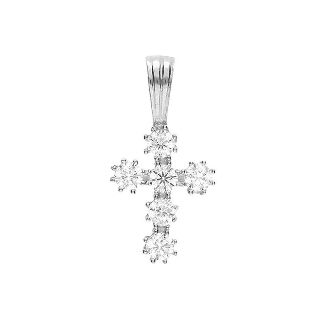 Pendente Holy Oro Bianco Cubic Zirconia - Ciondoli Donna | Stroili