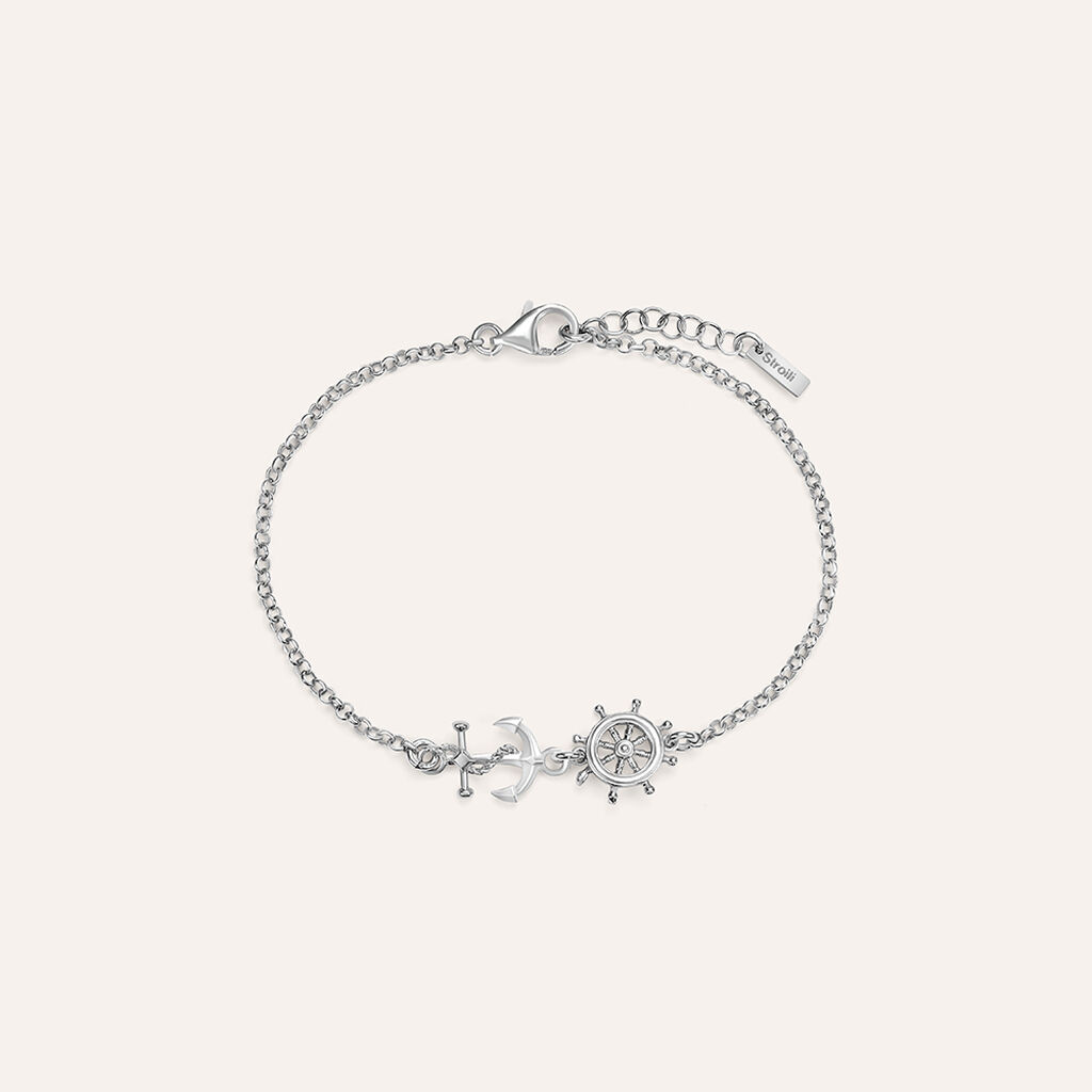 Bracciale Gentleman Argento Rodiato