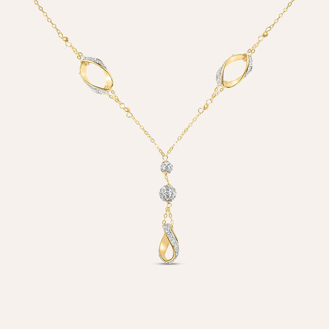 Collana Christelle Oro Giallo Cristallo - Collane Donna | Stroili