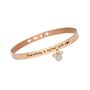 Bangle Lady Message Acciaio Rosato Disney e Cristalli