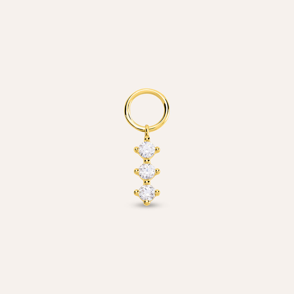 Charm Trilogy Toujours Oro Giallo Cubic Zirconia