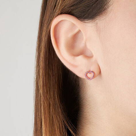 Orecchini Lobo Silver Rainbow Argento Rosa Cubic Zirconia - Orecchini a Lobo Donna | Stroili