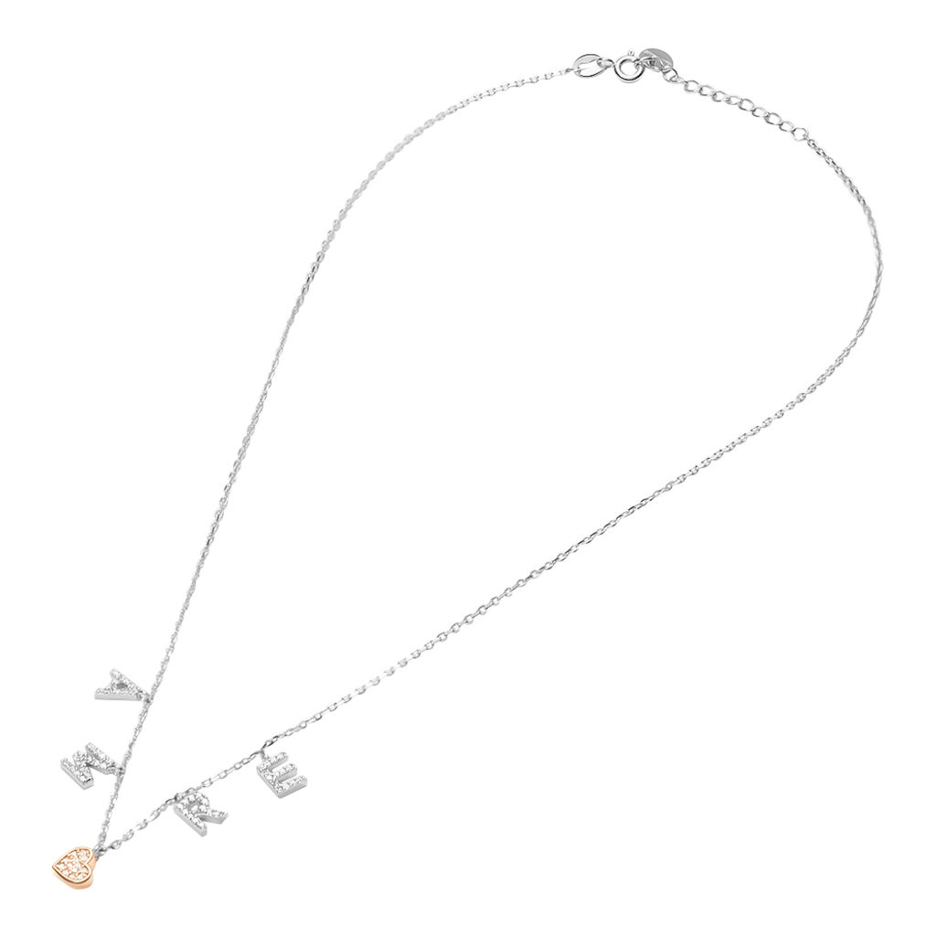 Collana Silver Moments Argento Bicolore Bianco / Rosa Cubic Zirconia - Collane Donna | Stroili