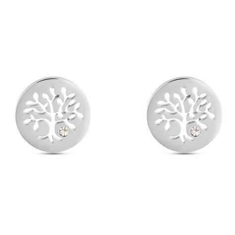 Orecchini Lobo Lady Chic Acciaio Cristallo - Orecchini a Lobo Donna | Stroili