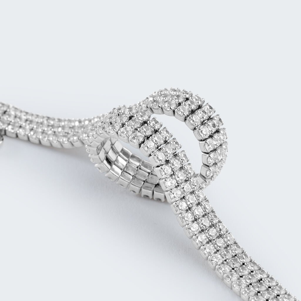 Bracciale Tennis Silver Elegance Argento Rodiato Cubic Zirconia - Bracciali Tennis Donna | Stroili