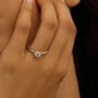 Anello Solitario Diamade Oro Bianco Diamante Lab-Grown